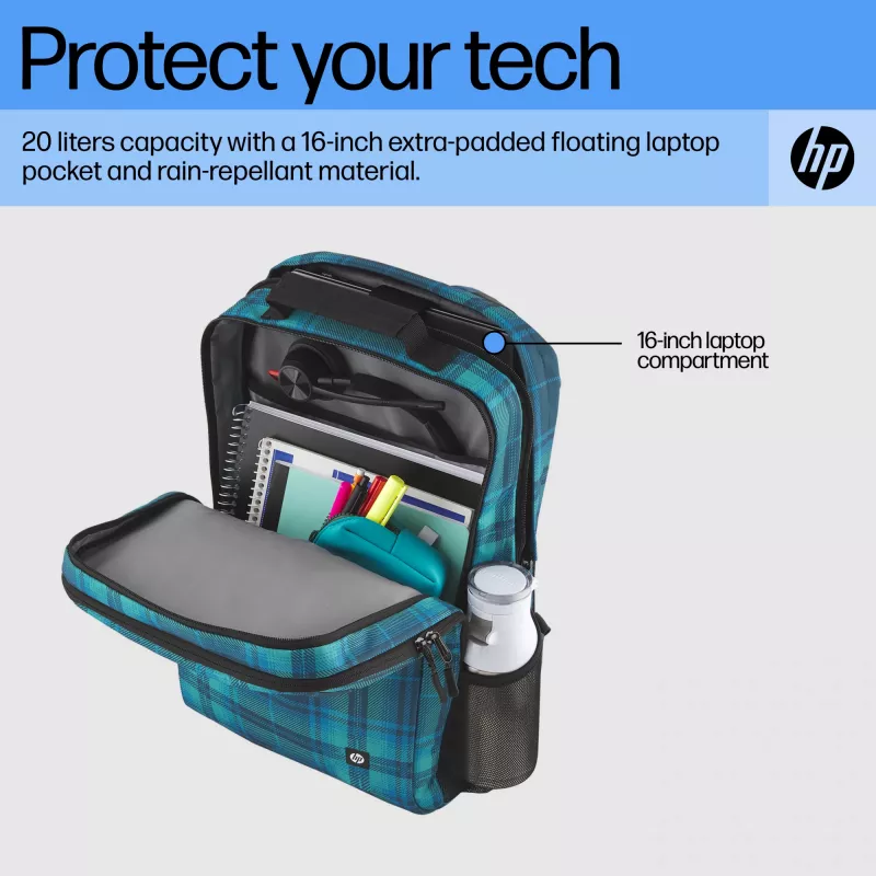 HP 7J592AA Campus XL Rucksack, 16 Zoll (40,6 cm), 20 l, 620 g, Marble Stone