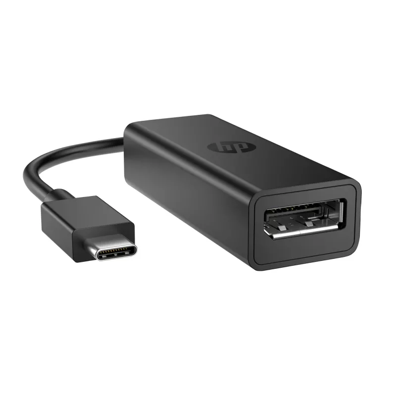HP 8Y8Y1AA USB-C-auf-DisplayPort-Adapter G2, 8K (7680 x 4320), Schwarz