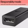 HP 8Y8Y1AA USB-C-auf-DisplayPort-Adapter G2, 8K (7680 x 4320), Schwarz
