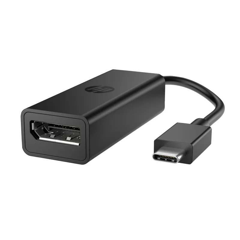 HP 8Y8Y1AA USB-C-auf-DisplayPort-Adapter G2, 8K (7680 x 4320), Schwarz