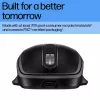 HP 510 ultraschnelle wiederaufladbare kabellose Maus, beidhändig, RF Wireless, 4000 DPI, Schwarz