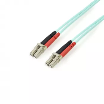 StarTech.com 2m (6ft) LC/UPC zu LC/UPC OM3 Multimode-Glasfaserkabel, Vollduplex 50/125µm Zipcord-Kabel, 100G, geringe Einfügedämpfung, LSZH Glasfaser-Patchkabel