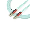 StarTech.com 2m (6ft) LC/UPC zu LC/UPC OM3 Multimode-Glasfaserkabel, Vollduplex 50/125µm Zipcord-Kabel, 100G, geringe Einfügedämpfung, LSZH Glasfaser-Patchkabel