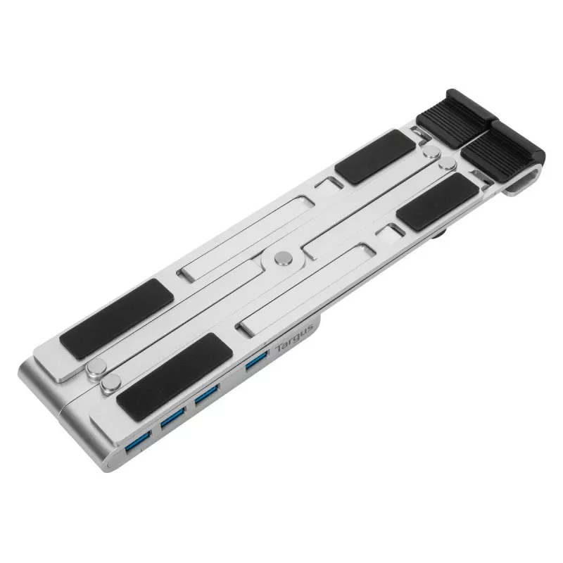 Targus AWU100205GL Notebook-Ständer mit 4-Port-USB-Hub, 25,4–39,6 cm (10–15,6 Zoll), Silber