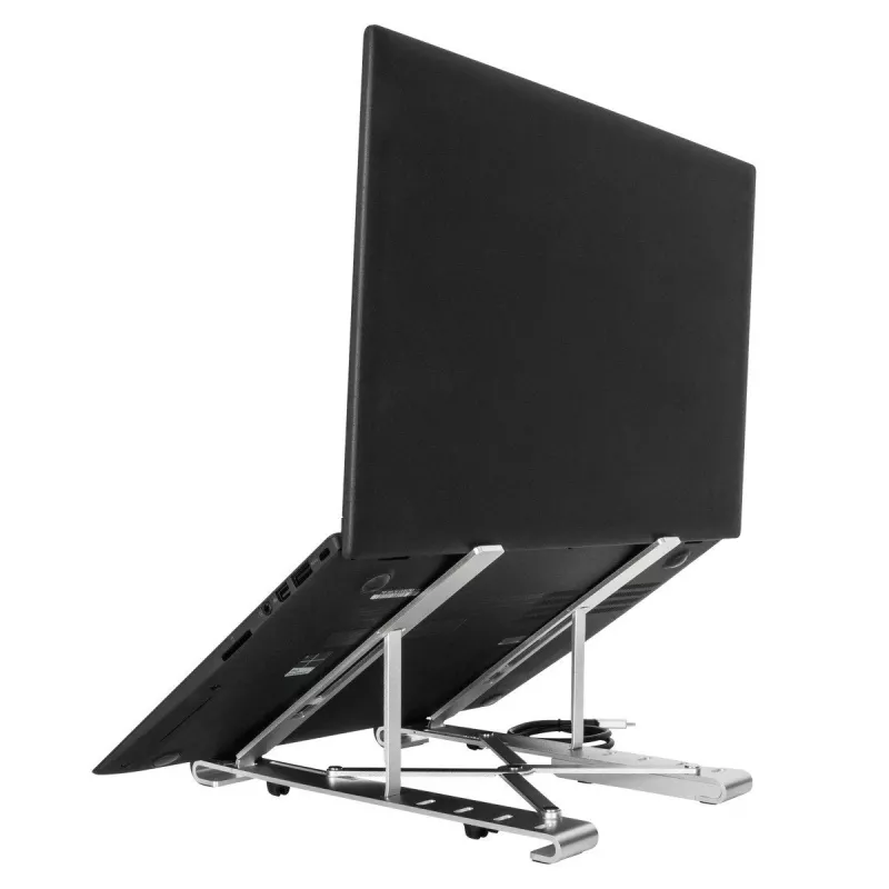 Targus AWU100205GL Notebook-Ständer mit 4-Port-USB-Hub, 25,4–39,6 cm (10–15,6 Zoll), Silber