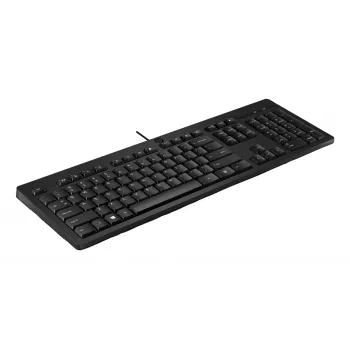 HP 125 Kabelgebundene Tastatur, Full-Size (100 %), Kabelgebunden, USB, Schwarz