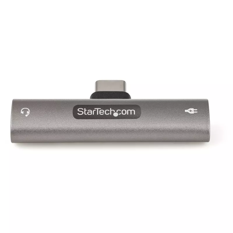 StarTech.com CDP235APDM USB-C Audio- und Ladeadapter mit 3,5-mm-TRRS-Kopfhörer-/Headset-Buchse und 60 W USB-C Power Delivery Pass-Through, für Handy/Tablet/Laptop