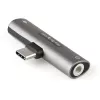 StarTech.com CDP235APDM USB-C Audio- und Ladeadapter mit 3,5-mm-TRRS-Kopfhörer-/Headset-Buchse und 60 W USB-C Power Delivery Pass-Through, für Handy/Tablet/Laptop