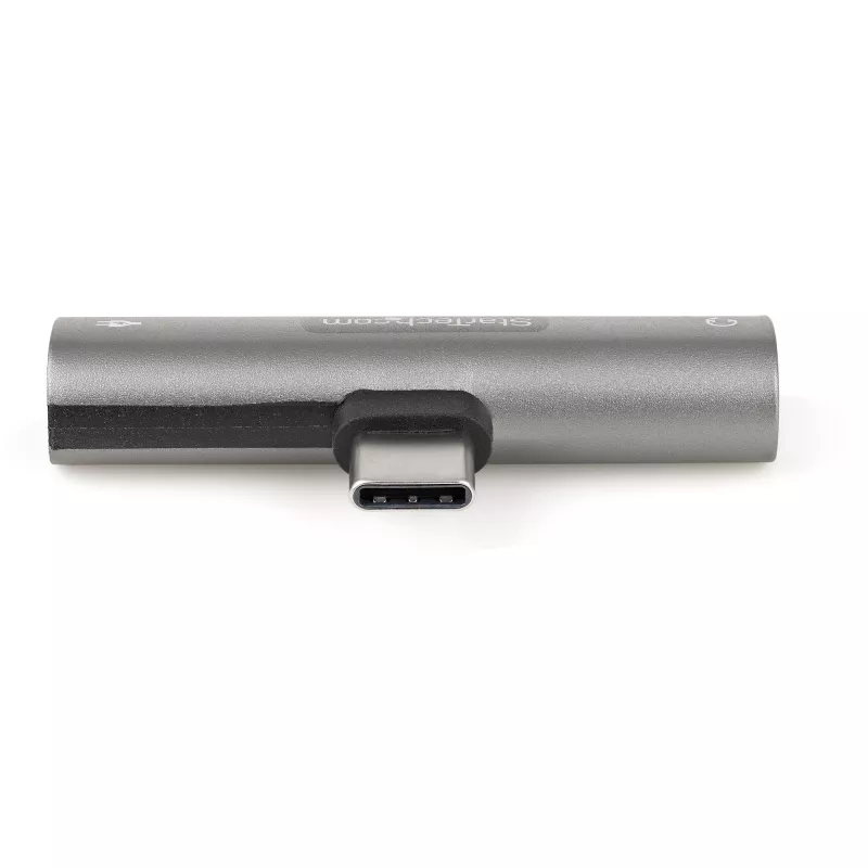 StarTech.com CDP235APDM USB-C Audio- und Ladeadapter mit 3,5-mm-TRRS-Kopfhörer-/Headset-Buchse und 60 W USB-C Power Delivery Pass-Through, für Handy/Tablet/Laptop