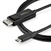 StarTech.com 2m USB-C auf DisplayPort 1.4 Kabel 8K 60Hz/4K - Bidirektionales DP auf USB-C oder USB-C auf DP reversibles Videoadapterkabel - HBR3/HDR/DSC - USB Typ-C/Thunderbolt 3 Monitor Kabel (CDP2DP142MBD)