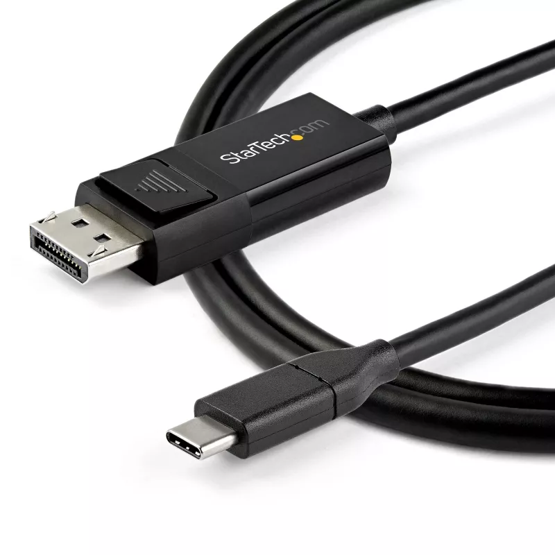 StarTech.com 2m USB-C auf DisplayPort 1.4 Kabel 8K 60Hz/4K - Bidirektionales DP auf USB-C oder USB-C auf DP reversibles Videoadapterkabel - HBR3/HDR/DSC - USB Typ-C/Thunderbolt 3 Monitor Kabel (CDP2DP142MBD)