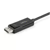 StarTech.com 6.6ft (2m) USB C zu DisplayPort 1.2 Kabel 4K 60Hz - Bidirektionales DP zu USB-C oder USB-C zu DP umkehrbares Video-Adapterkabel - HBR2/HDR - USB Typ C/Thunderbolt Monitorkabel