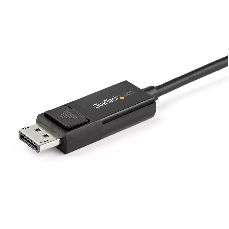 StarTech.com 6.6ft (2m) USB C zu DisplayPort 1.2 Kabel 4K 60Hz - Bidirektionales DP zu USB-C oder USB-C zu DP umkehrbares Video-Adapterkabel - HBR2/HDR - USB Typ C/Thunderbolt Monitorkabel