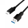 USB-Kabel LogiLink CU0166 USB 3.2 Gen 1 0,15 m USB A USB C Schwarz