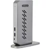 StarTech.com USB-C USB-A Dock - Hybrid Universal USB 3.0 Dockingstation für USB-C- oder USB-A-Laptop - Dual-Monitor 4K 60Hz HDMI/DisplayPort - 6x USB-A, GbE - USB 3.1 Gen 1 - Windows/Mac