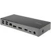 StarTech.com USB C Dock - Triple 4K Monitor USB Type-C Docking Station - 100W Power Delivery - DP 1.4 Alt Mode & DSC, 2x DisplayPort 1.4/HDMI 2.0 - 6xUSB (2x 10Gbps) - Windows/Chrome