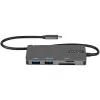 StarTech.com DKT30CHSDPD USB-C-Multiport-Adapter Mini-Dock, 4K-HDMI, 100 W PD Pass-Through, SD-/microSD-Steckplatz, 3-Port-USB-3.0-Hub, 30 cm fest angeschlossenes Kabel
