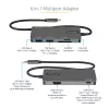 StarTech.com DKT30CHSDPD USB-C-Multiport-Adapter Mini-Dock, 4K-HDMI, 100 W PD Pass-Through, SD-/microSD-Steckplatz, 3-Port-USB-3.0-Hub, 30 cm fest angeschlossenes Kabel