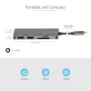StarTech.com DKT30CHSDPD USB-C-Multiport-Adapter Mini-Dock, 4K-HDMI, 100 W PD Pass-Through, SD-/microSD-Steckplatz, 3-Port-USB-3.0-Hub, 30 cm fest angeschlossenes Kabel