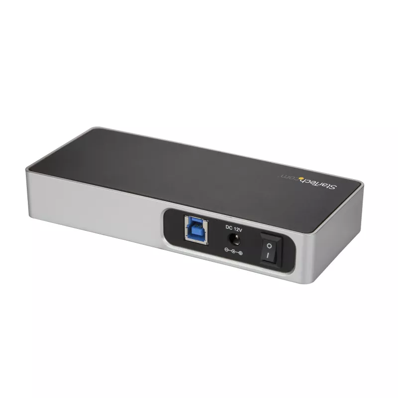 StarTech.com HB30C5A2CSC 7-Port-USB-C-Hub, USB-C auf 5x USB-A + 2x USB-C, USB 3.0, Schnellladeport, mit Stromversorgung