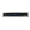 StarTech.com HB30C5A2CSC 7-Port-USB-C-Hub, USB-C auf 5x USB-A + 2x USB-C, USB 3.0, Schnellladeport, mit Stromversorgung