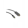 Icy Box IB-CB020-C USB-Type-C-auf-HDMI-Kabel, 1,8 m, 4K 60 Hz, Schwarz/Silber