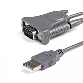 StarTech.com ICUSB232DB25 USB-2.0-auf-Seriell-RS232-Adapterkabel, DB9/DB25, grau