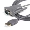 StarTech.com ICUSB232DB25 USB-2.0-auf-Seriell-RS232-Adapterkabel, DB9/DB25, grau