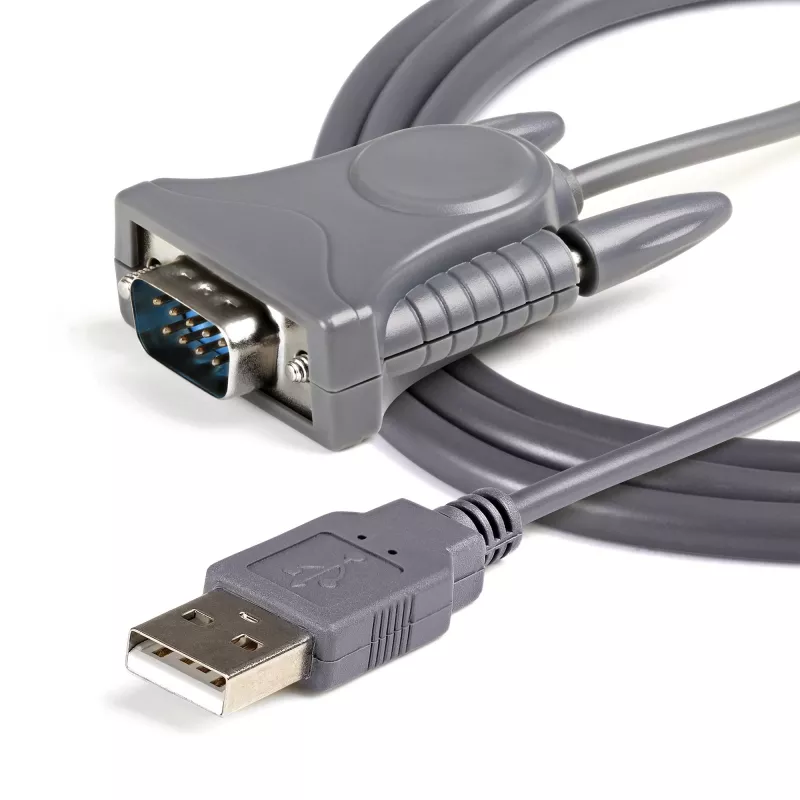 StarTech.com ICUSB232DB25 USB-2.0-auf-Seriell-RS232-Adapterkabel, DB9/DB25, grau