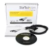 StarTech.com ICUSB232FTN 1-Port-USB-auf-Nullmodem-RS232-DB9-Seriell-DCE-Adapterkabel, FTDI, USB 2.0, schwarz