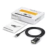 StarTech.com ICUSB232FTN 1-Port-USB-auf-Nullmodem-RS232-DB9-Seriell-DCE-Adapterkabel, FTDI, USB 2.0, schwarz