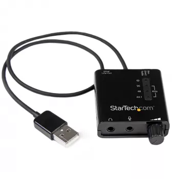 StarTech.com USB Stereo Audio Adapter Externe Soundkarte mit SPDIF Digital Audio und Stereo Mikrofon