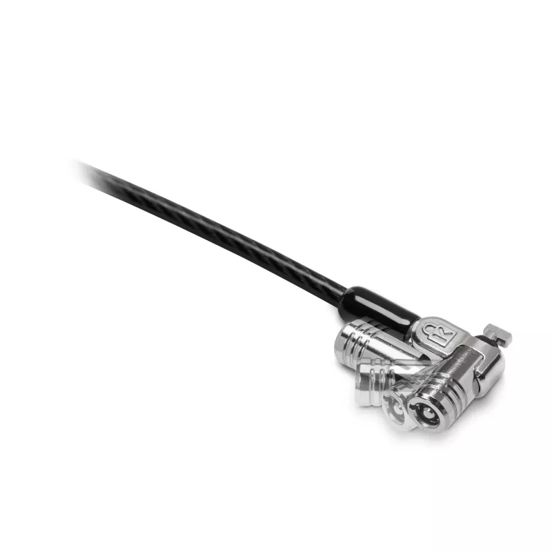 Kensington MICROSAVER 2.0 MK LAPTOP-SCHLOSS, Schlüssel, Stahl, Schwarz, Silber