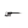 Kensington MICROSAVER 2.0 MK LAPTOP-SCHLOSS, Schlüssel, Stahl, Schwarz, Silber