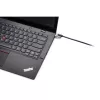 Kensington MICROSAVER 2.0 MK LAPTOP-SCHLOSS, Schlüssel, Stahl, Schwarz, Silber