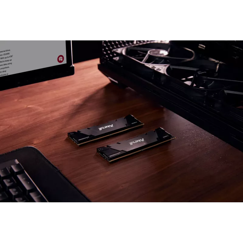 Kingston Technology FURY 16GB 3600MT/s DDR4 CL16 DIMM 1Gx8 Renegade Schwarz