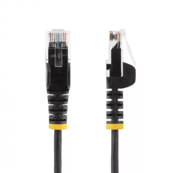 StarTech.com 1 m CAT6-Kabel – schlank – Snagless RJ45-Stecker – Schwarz