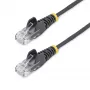 StarTech.com 2 m CAT6-Kabel – schlank – rastnasenfreie RJ45-Stecker – Schwarz