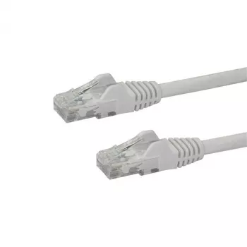 StarTech.com 50cm CAT6 Ethernet-Kabel – Weiß, CAT 6 Gigabit Ethernet-Kabel – 250 MHz, 100 W PoE, RJ45 UTP Netzwerk-/Patchkabel, rastnasenschutz mit Zugentlastung, einzeln getestet