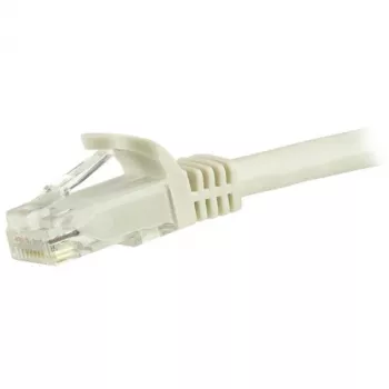 StarTech.com 5m CAT6 Ethernet-Kabel - Weiß, CAT 6 Gigabit Ethernet Wire - 250MHz 100W PoE RJ45 UTP Netzwerk-/Patchkabel, snagless mit Zugentlastung, einzeln getestet
