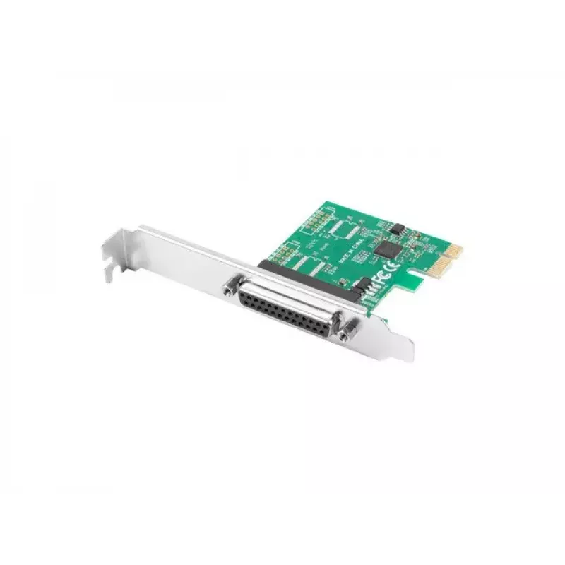 Lanberg PCE-LPT-001 PCIe-Karte mit paralleler LPT-Schnittstelle (DB25), Low-Profile-Slotblech