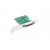 Lanberg PCE-LPT-001 PCIe-Karte mit paralleler LPT-Schnittstelle (DB25), Low-Profile-Slotblech