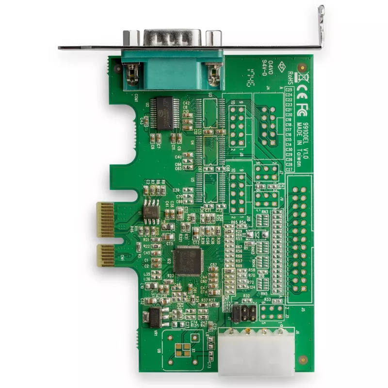 StarTech.com 1-Port PCI Express RS232 Serieller Adapter - PCIe RS232 Serieller Host-Controller - PCIe zu Seriell DB9 - 16950 UART - Low-Profile-Erweiterungskarte - Windows & Linux