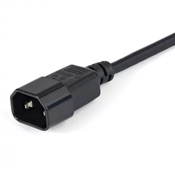 StarTech.com 1m Stromverlängerungskabel, C14 auf C13, 10A 125V, 18AWG, Computer-Stromverlängerungskabel, IEC-320-C14 auf IEC-320-C13 AC-Stromkabelverlängerung für Netzteile, UL-gelistet