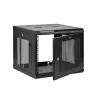 StarTech.com 4-Post 9U Wandmontage-Netzwerkschrank mit 1U Ablage, 19 Zoll wandmontiertes Server-Rack für Daten-/AV-/Elektronik-/Computergeräte, kleines belüftetes Rackgehäuse