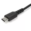 StarTech.com 2m USB A auf USB C Ladekabel – Robustes Schnelllade- und Synchronisationskabel USB 2.0 auf USB Typ C Datenkabel – Widerstandsfähiger TPE-Mantel Aramidfaser M/M 3A Schwarz – Samsung S10, iPad Pro, Pixel