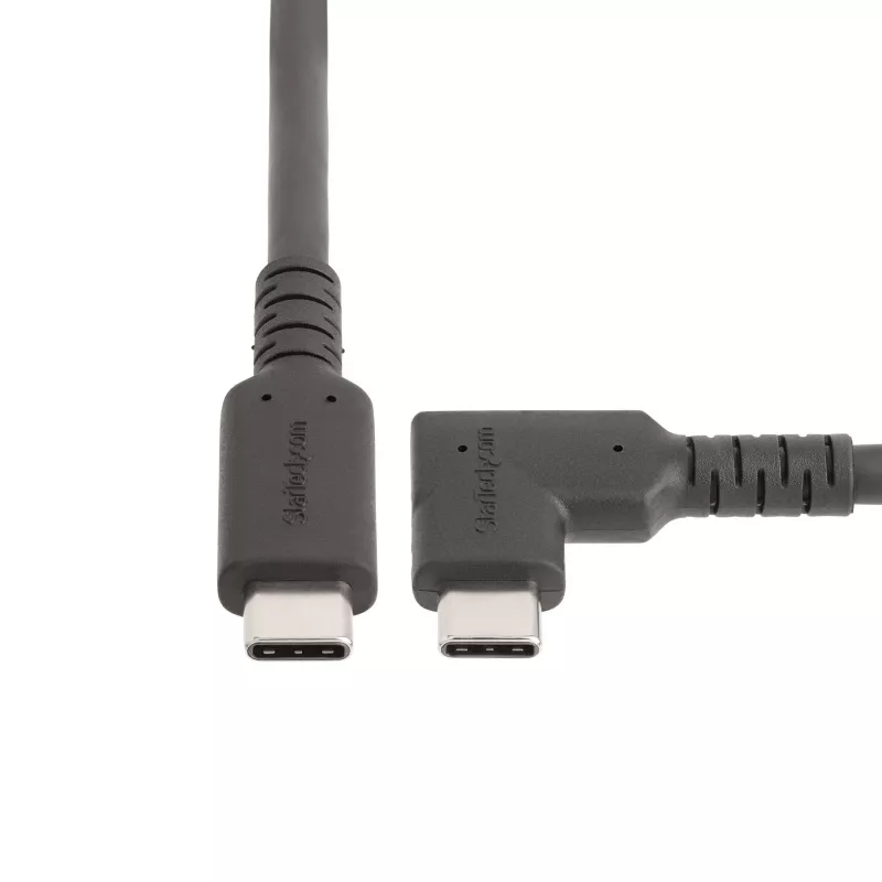 StarTech.com 2m USB-C-Kabel, gewinkelt, USB 5Gbps, 100W (5A) Power Delivery, 4K 60Hz DP Alt Mode, robustes USB-C-Kabel – Thunderbolt-kompatibel