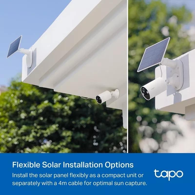 TP-Link Tapo A201 Solarpanel, 2,5 W, IP65, 4 m Kabel, für Tapo Akku-Kameras