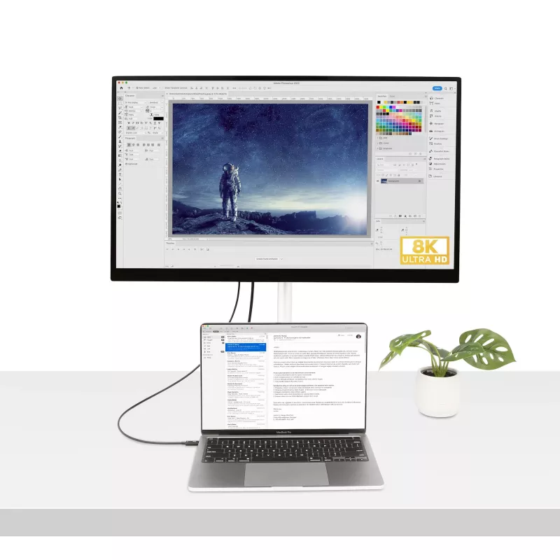 StarTech.com 3ft (1m) Thunderbolt 4 Kabel – 40 Gbit/s – 100 W PD – 4K/8K Video – Intel-zertifiziertes Thunderbolt-Kabel – Kompatibel mit USB4/Thunderbolt 3/USB 3.2/USB Type-C/DisplayPort