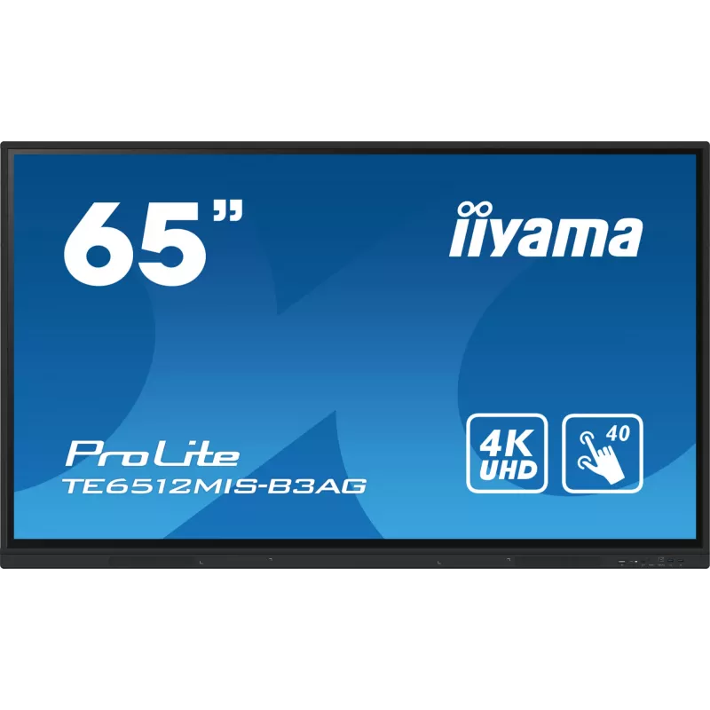 iiyama 65 Zoll Interaktives 4K UHD Touchscreen mit höhenverstellbarem Kollaborationsdisplay